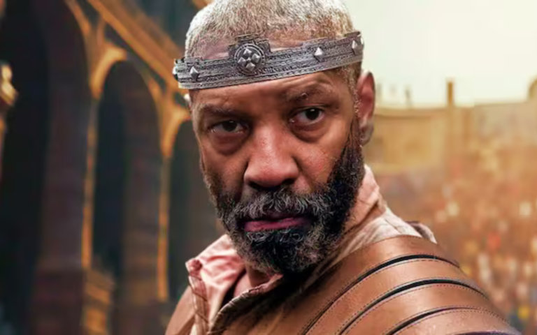 $!Macrinus, el personaje interpretado por el veterano actor Denzel Washington, doble ganador de una estatuilla Óscar.