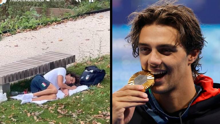 Thomas Ceccon: La verdad detrás de la polémica foto en la que aparece dormido en un parque