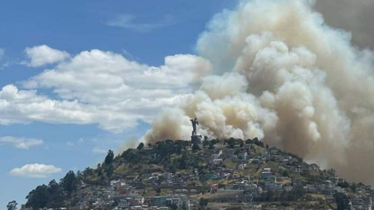 Prisión preventiva para sospechoso de iniciar un incendio en El Panecillo