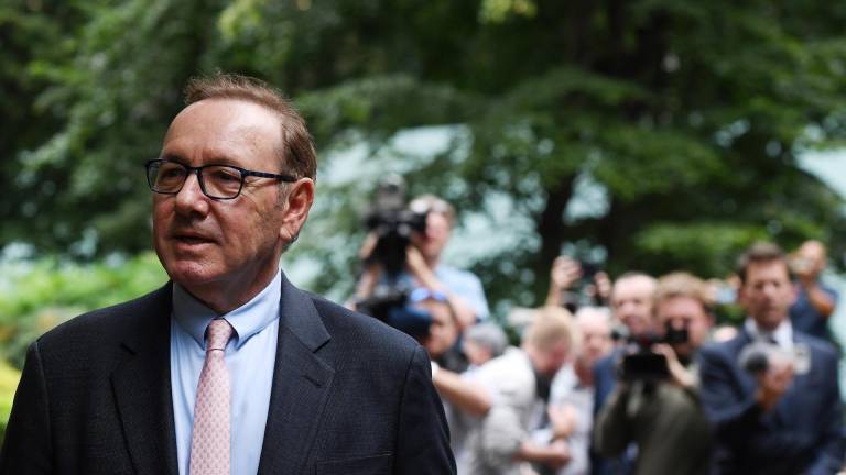 El actor Kevin Spacey se presentó al Tribunal de Southwark en Londres, Gran Bretaña, este miércoles.