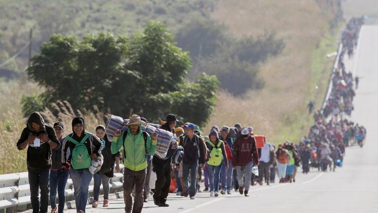 Primera caravana migrante cumple un mes de camino a EEUU