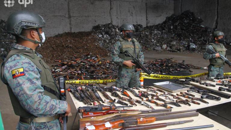 Más de 5 mil armas son destruidas por las Fuerzas Armadas