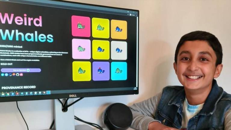 Niño de 12 años vendió una obra digital en internet y consiguió una fortuna de $4000.000