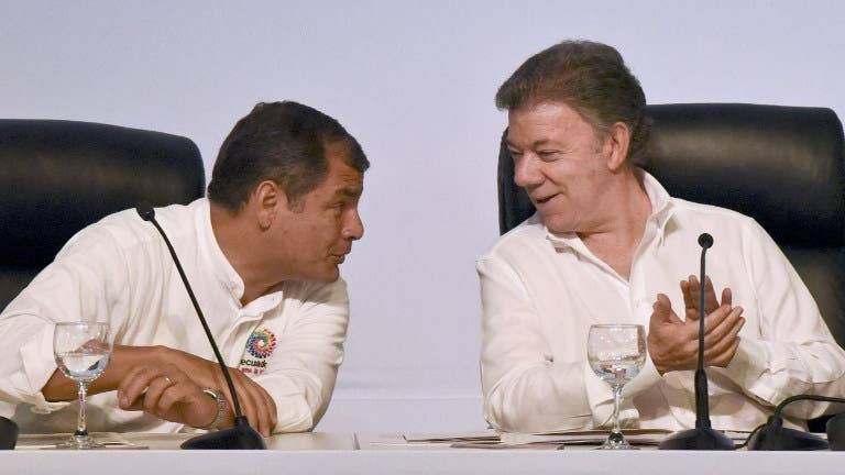 Correa: a las órdenes de Colombia para proceso de paz con el ELN