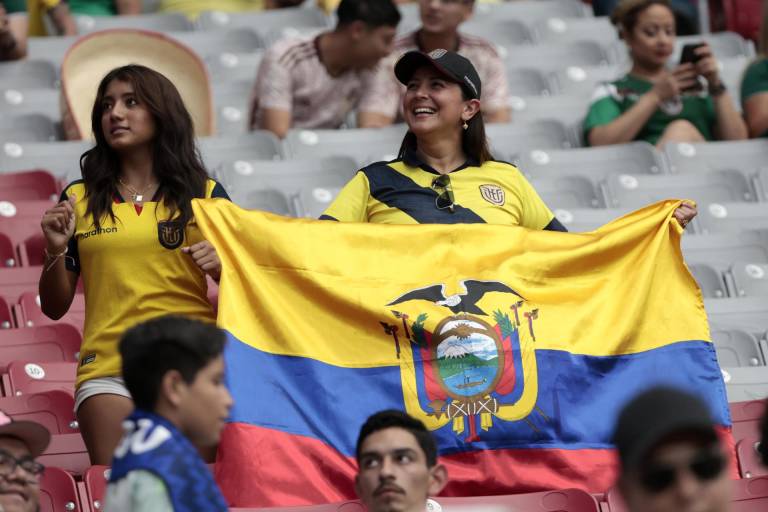 $!Hinchas ecuatorianos en el cotejo del grupo B de la CONMEBOL Copa América 2024.