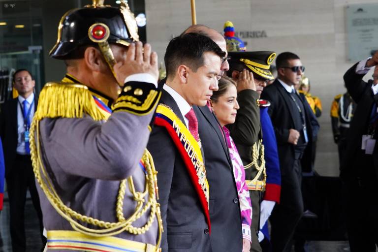 $!Fotografía del presidente Daniel Noboa durante el Informe a la Nación, evento oficial que celebró el 24 de mayo.