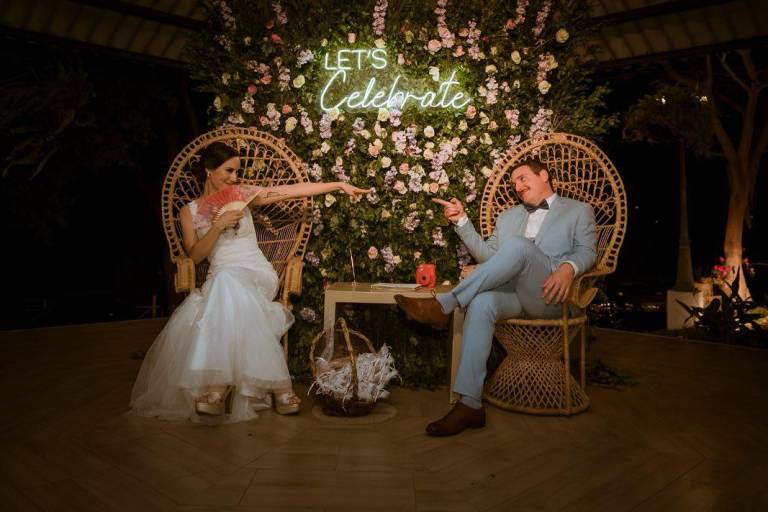 $!Foto del perfil de Instagram de Camille Gamarra donde se la ve el día de su boda con el cantante guayaquileño Diego Gallardo, conocido como Aire del Golfo.