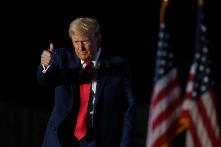 $!Fotografía del 5 de octubre del presidente electo Donal Trump durante un evento de campaña en Butler, Pensilvania (Estados Unidos).