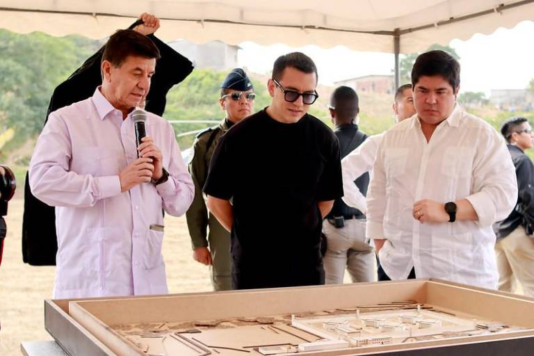 $!Daniel Noboa anunció el inicio de la construcción de la cárcel de máxima seguridad en Santa Elena.