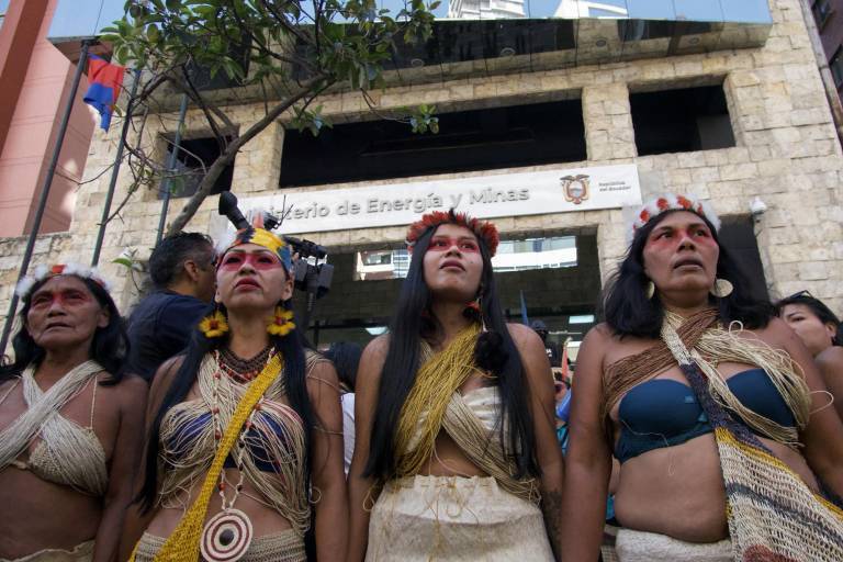 $!El cierre de un importante bloque petrolero en una reserva amazónica de Ecuador, decidido en una consulta popular que dio plazo hasta agosto, demorará al menos cinco años, indicó el miércoles el ministro de Energía, Antonio Goncalves.