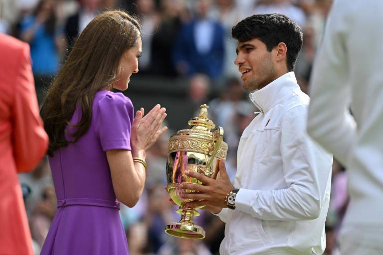 $!Kate Middleton aparece por segunda vez en público en la final masculina de Wimbledon 2024