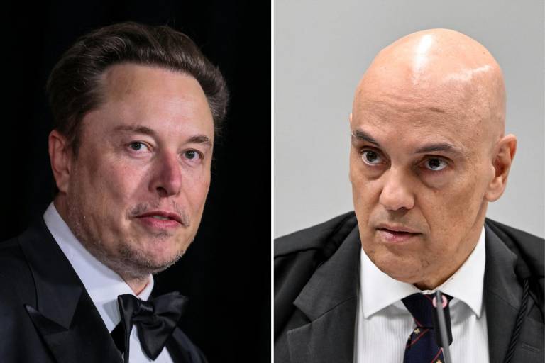 $!Esta combinación de imágenes de archivos creada el 29 de agosto de 2024 muestra al empresario sudafricano Elon Musk llegando a la ceremonia del Décimo Premio Breakthrough en el Museo de la Academia de Cine de Los Ángeles, California, el 13 de abril de 2024.