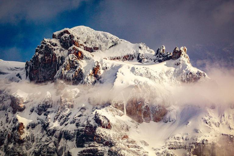 $!Un área escarpada del nevado Chimborazo.