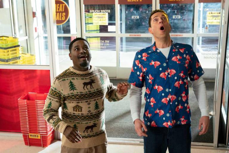 $!Lil Rel Howery “Moose” y Zachary Levi “Harold” en Harold y su Crayón Mágico”