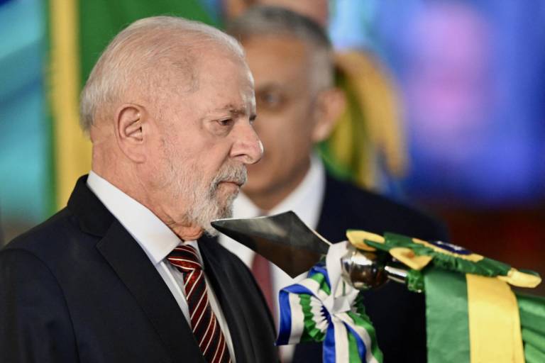 $!El presidente brasileño, Luiz Inácio Lula da Silva, asiste a una ceremonia de celebración del 25º aniversario del Ministerio de Defensa en Brasilia, el 28 de agosto de 2024.