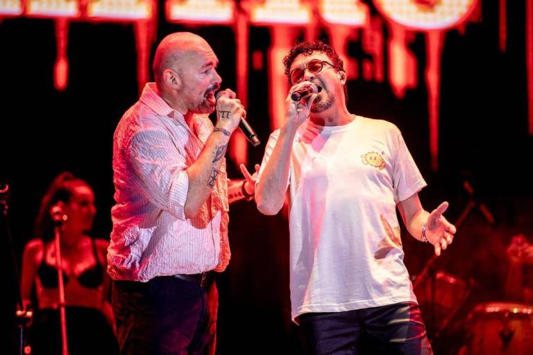 $!La noche más romántica: Andrés Cepeda y Santiago Cruz hacen magia en el escenario