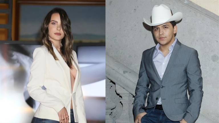 Combo de fotografías sin fecha de toma, donde de observa a los cantantes Belinda (i) y Christian Nodal (d), mientras posan en México.