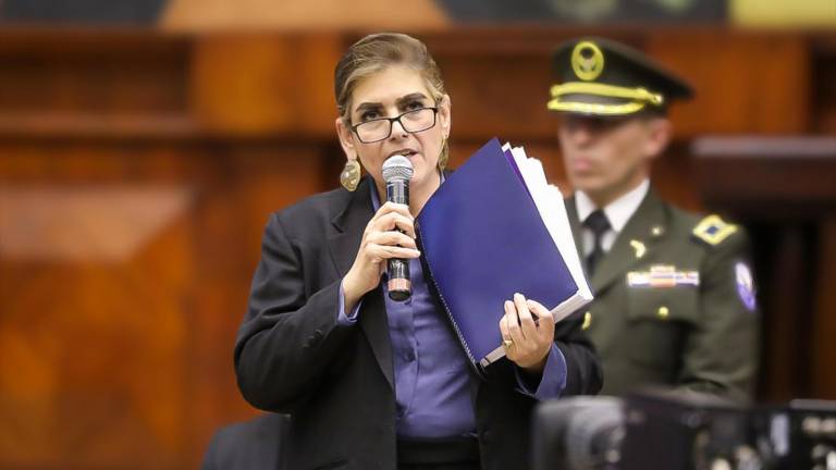 La ministra del Interior, Mónica Palencia, se defendió ante el pleno por tres horas.