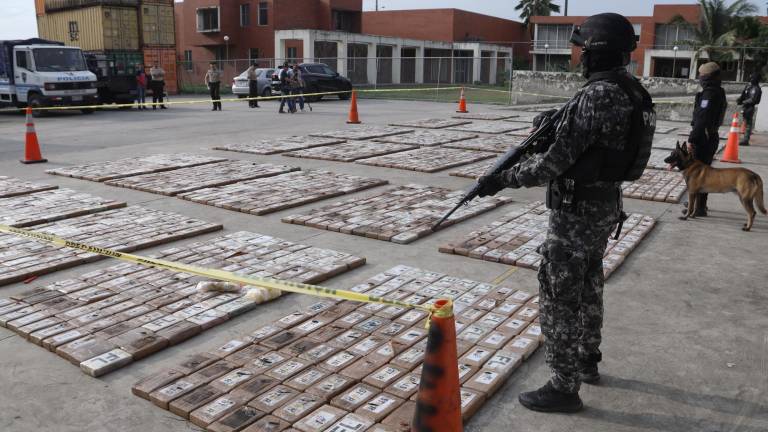 Ecuador incautó más de 282 toneladas de droga este 2024, un 29% más que en el año pasado