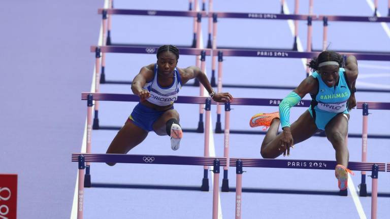 París 2024: La atleta ecuatoriana Maribel Caicedo finalizó en cuarto lugar en las semifinales de 100 metros vallas