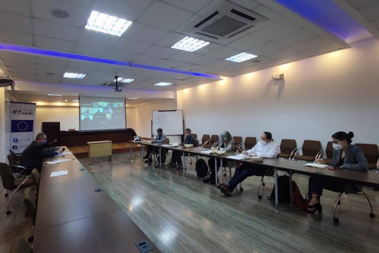 $!Representantes de la Unión Europea y socios implementadores de los proyectos durante un encuentro realizado en Quito.