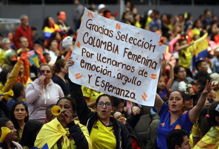 $!Una multitud recibió a la selección colombiana que jugó el Mundial Femenino de Australia y Nueva Zelanda.