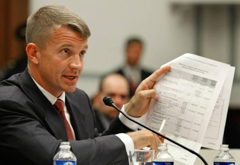 $!Fotografía de Erik Prince, expresidente de Blackwater USA, testifica ante la Cámara de Representantes de Estados Unidos.