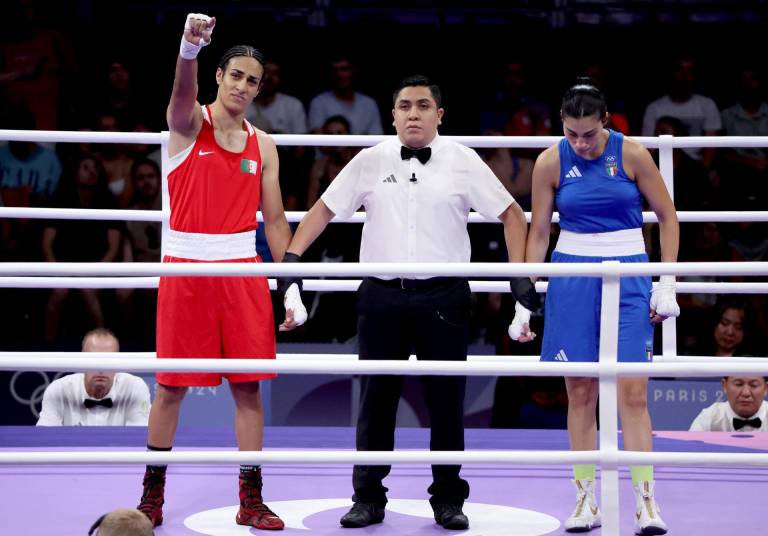 $!Imane Khelif ganó una lucha en tan solo 46 segundos.