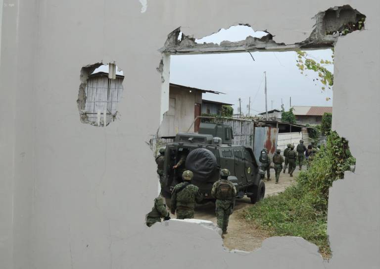 $!Fotografía tomada en el sector de La Delia del cantón Durán, que continúa bajo resguardo militar.