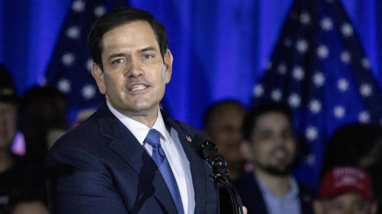 Fotografía de archivo del 14 de junio del 2024 del congresista republicano Marco Rubio durante un encuentro del Club 47 USA en West Palm Beach, Florida.