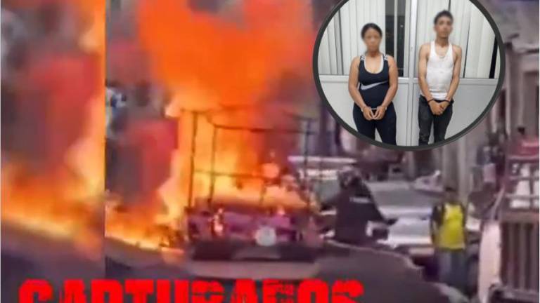 Lo que se sabe del ataque a policías con una bomba Molotov tras decomiso de una tricimoto en Guayaquil