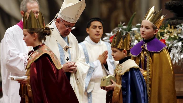 Papa: Reyes Magos enseñan a no conformarse con la mediocridad