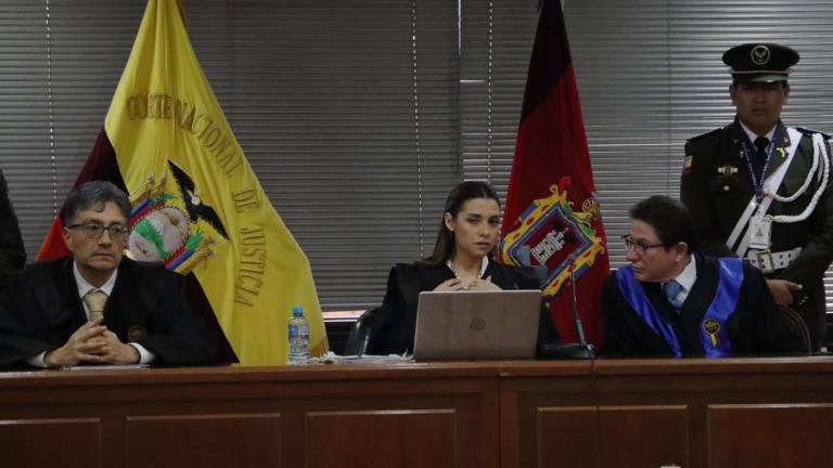 Fotografía de los jueces del Tribunal de la Corte Nacional de Justicia encargados en elc aso.