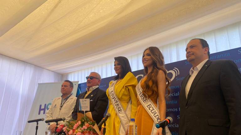 Sheynnis Palacios, Miss Universo 2023, y Mara Topic, Miss Universo Ecuador, llevaron un mensaje de esperanza a Solca