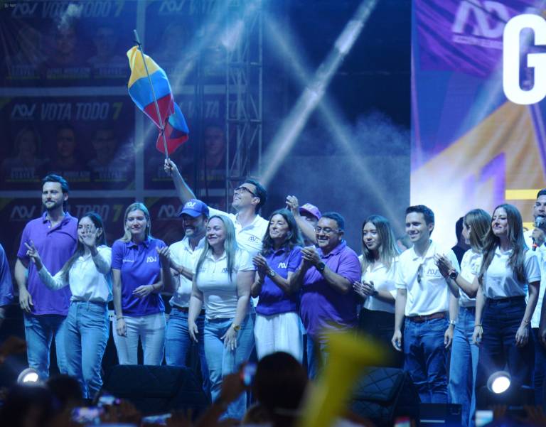 $!En el Coliseo Voltaire Paladines, en Guayaquil, el movimiento ADN realizó el inicio de la campaña electoral 2025.