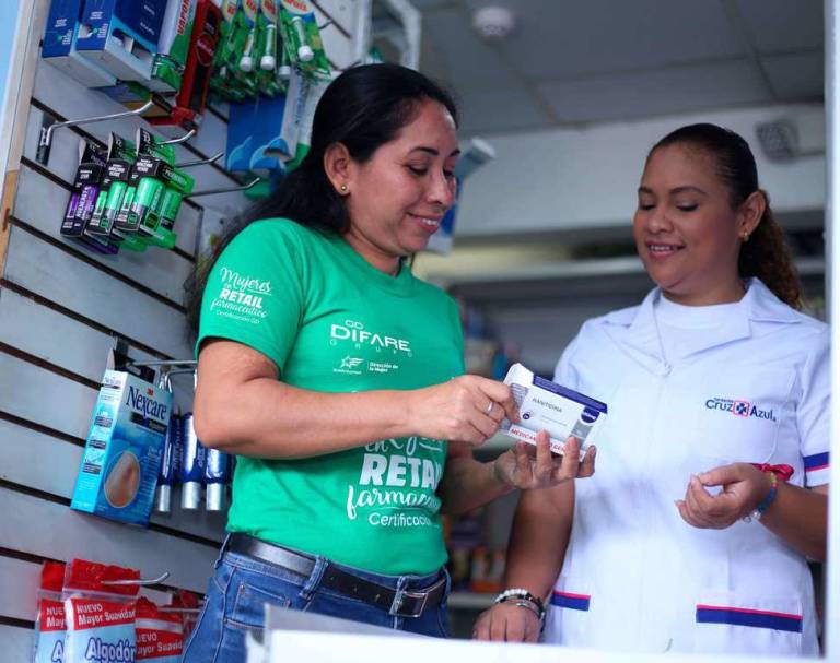 $!El programa Formación Dual -Mujeres en Retail Farmacéutico de Grupo Difare recibió un reconocimiento de Pacto Global por fomentar la economía violeta y promover la igualdad entre los géneros y empoderar a mujeres.