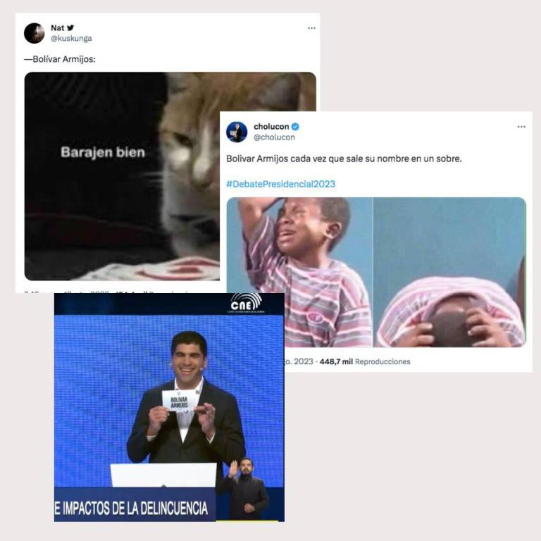 $!¿Quién es Bolívar Armijos? El candidato que se volvió meme tras el debate presidencial 2023