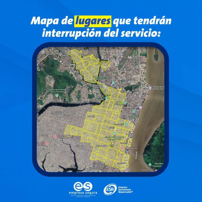 $!Corte de agua en Guayaquil: 19 horas sin servicio en más de 50 sectores por trabajos de rehabilitación