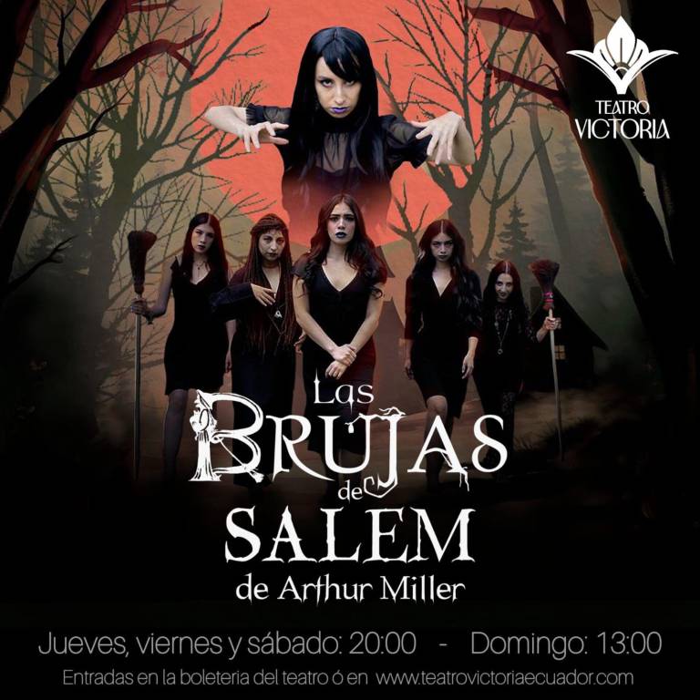 $!Bajo la dirección de Juan Pablo Acosta, 'Las brujas de Salem' es una puesta en escena impactante con un elenco de 16 actores, encabezado por Scarlet Cisneros y Javier Taco.