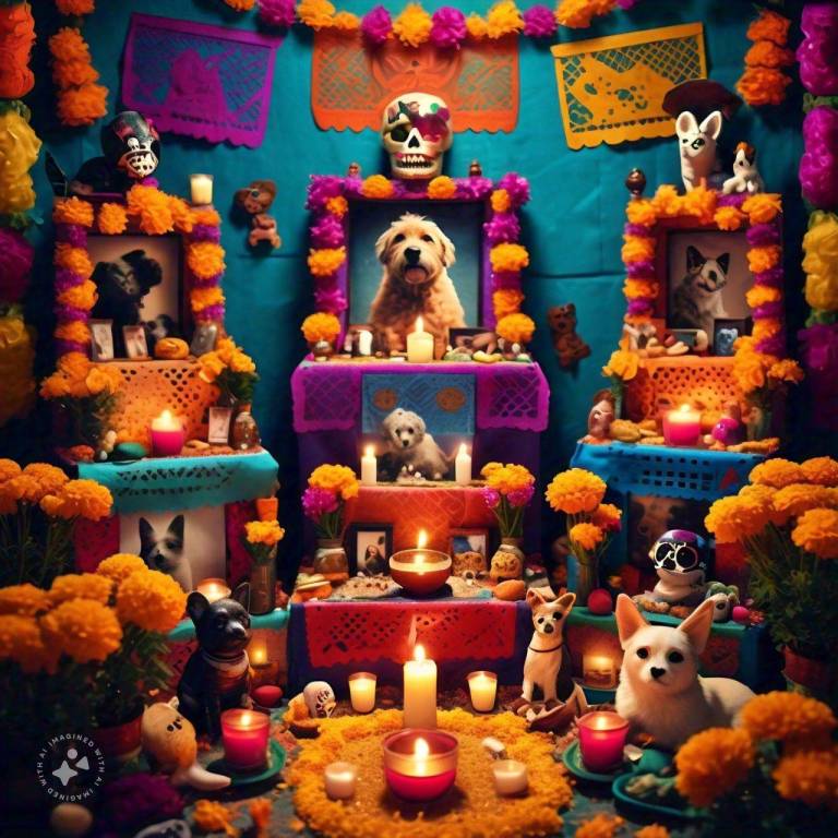 $!Altar de ofrendas para mascotas.