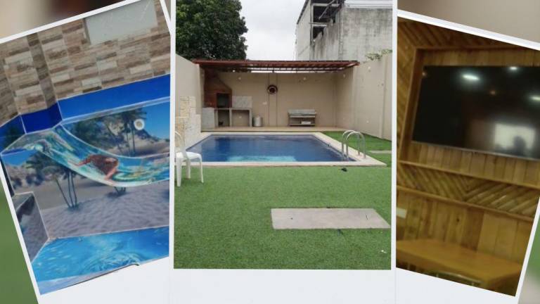 Allanaron viviendas de la Mafia 18 en el Guasmo: tenían piscina, bar, jacuzzi, centro de monitoreo y más