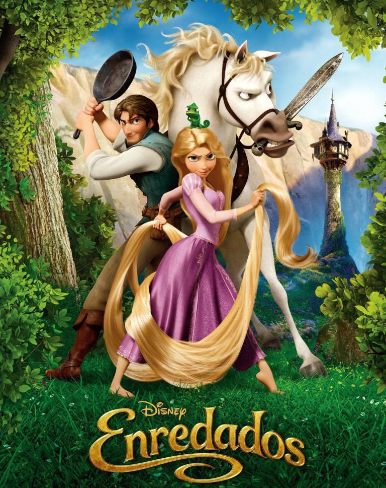 $!Foto del afiche promocional de la película animada Enredados de Disney.