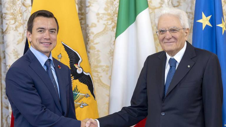 Noboa se reunió con el presidente de Italia y empresarios durante su última jornada en ese país