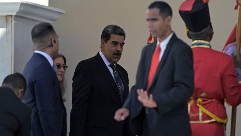 Nicolás Maduro y su esposa Cilia Flores, en la sede de la Asamblea Nacional.