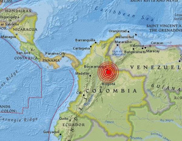 Sismo De Magnitud 5,5 Sacude El Noreste De Colombia