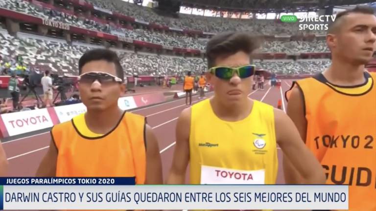 Darwin Castro se llevó el primer diploma tricolor en los Juegos Paralímpicos de Tokio