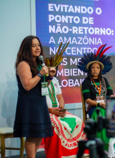 Cumbre Amazónica, realizada en Brasil, en agosto. El tema de los indígenas en aislamiento estuvo en la mesa de discusión.