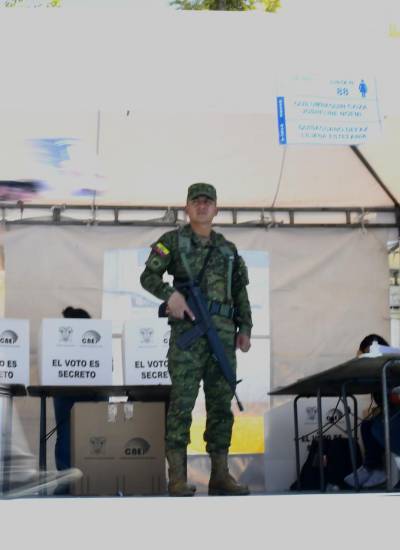 Fotografía del proceso electoral que se llevó a cabo en el 2023, en el que fue elegido el actual presidente de Ecuador, Daniel Noboa.