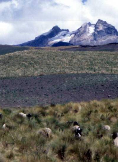 El volcán Carihuairazo ya no luce así: con nieve perpetua. La pérdida de su glaciar es una alerta de lo que pueden pasar en otras cumbres.